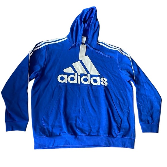 Adidas - Men's 3-Stripes Fleece Hoodie - Picture 2 of 4